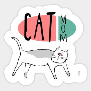 Cat Mom Sticker